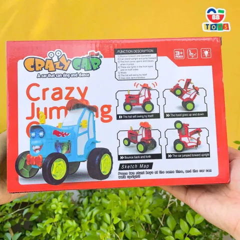 Xe Ô Tô Nhún Nhảy Đèn LED - Điều Khiển Từ Xa Có Nhạc Vui Nhộn Cho Trẻ Em - Đồ Chơi Phát Nhạc Hấp Dẫn