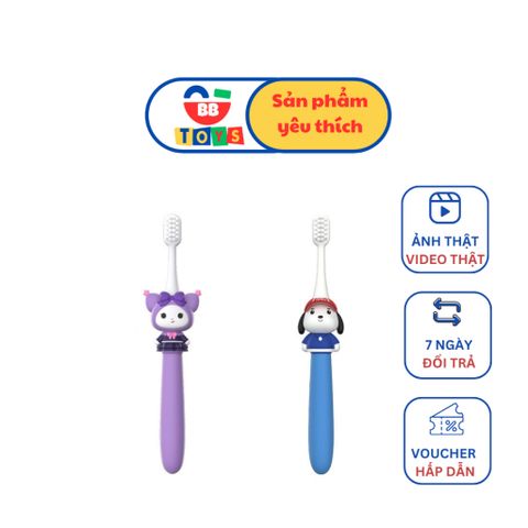 Bàn Chải Đánh Răng Kuromi & Didu Cho Trẻ Em Từ 3 Tuổi - Đầu Lông Mềm, Thiết Kế Bắt Mắt, Chăm Sóc Răng Miệng Hiệu Quả