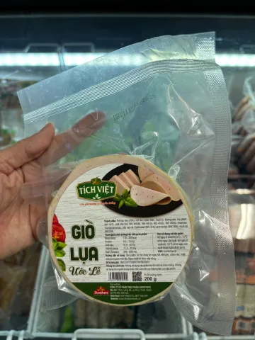 Giò Lụa Ước Lễ Tích Việt 200g - Thịt Heo Chế Biến Sẵn Ngon Miệng, Giải Pháp Thực Phẩm Thuận Tiện cho Bữa Ăn Hàng Ngày