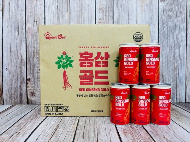Nước uống hồng sâm lon HQ Queenbin Hộp 30 lon x 175ml