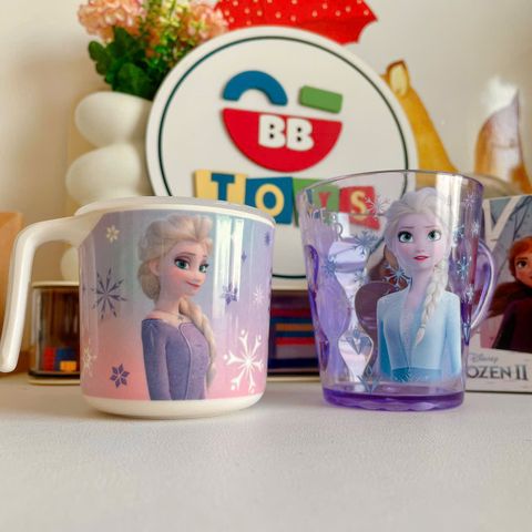 Bộ Dụng Cụ Ăn Dặm Cho Bé Elsa Nhựa Melamine - Khay 3 Ngăn, Bát, Cốc Uống, Đồ Dùng Ăn Uống Cho Trẻ Em Yêu Thích Disney
