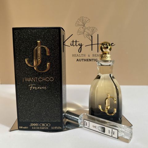 Nước hoa nữ Jimmy Choo I Want Choo Forever EDP 10ml - Hương Vanilla, Hoa hồng, Quả cherry - Gợi cảm, Sang trọng, Quà tặng lý tưởng