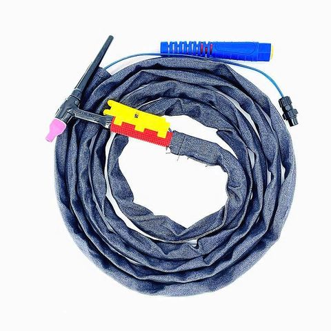 Dây hàn TIG QQ150 4m/8m cao cấp, tay cầm lò xo chịu nhiệt, ống khí Silicon an toàn, linh kiện máy hàn đa năng