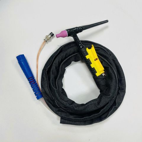 Dây hàn TIG QQ150 4m/8m cao cấp, tay cầm lò xo chịu nhiệt, ống khí Silicon an toàn, linh kiện máy hàn đa năng