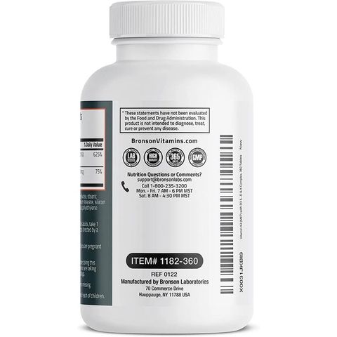 Viên uống Vitamin K2 D3 Organic 360 viên - Hỗ trợ xương chắc khỏe, tăng sức đề kháng, giảm loãng xương - Bronson Mỹ
