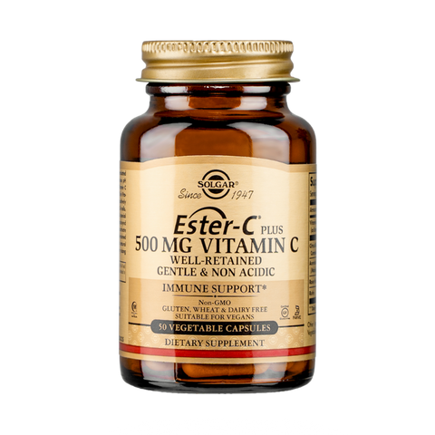 Ester-C 500MG Vitamin C Solgar - Viên uống tăng cường sức đề kháng, bổ sung vitamin C thiên nhiên (50 viên)