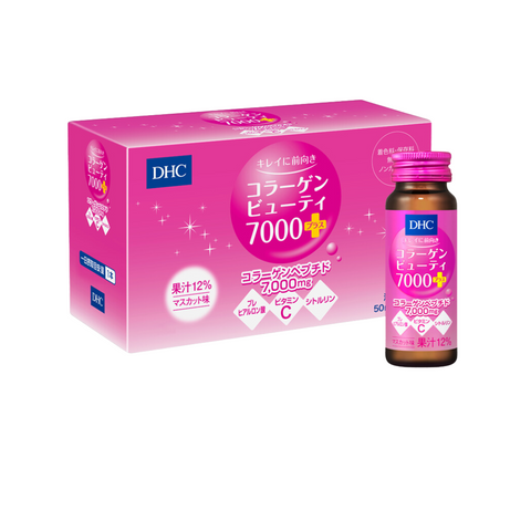 DHC Collagen Beauty 7000 Plus - Nước Uống Collagen Tăng Đàn Hồi, Chống Oxy Hóa, Đẹp Da Hộp 10 Lọ từ Nhật Bản