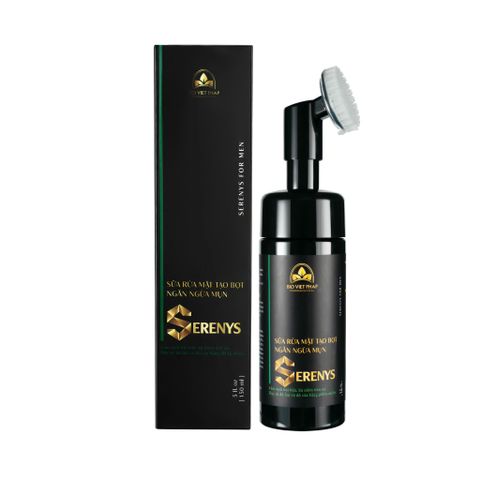 Sữa Rửa Mặt Tạo Bọt Serenys 150ml - Ngăn Ngừa Mụn, Làm Sạch Nhờn, Dưỡng Ẩm Da Mềm Mại, Phù Hợp Với Da Dầu, Da Mụn