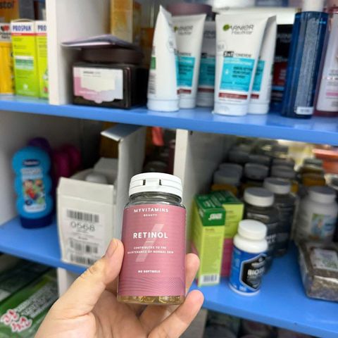 Viên Uống Dưỡng Da Retinol Myvitamins Beauty 90 Viên - Chăm Sóc Da Sáng Màu Đều, Hỗ Trợ Lão Hóa Hiệu Quả