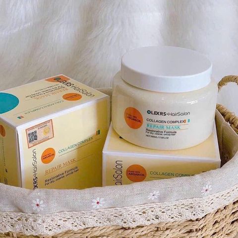 Kem Ủ Tóc Olexrs Collagen 500ml - Phục Hồi Tóc Hư Tổn, Làm Mềm Mượt và Cung Cấp Độ Ẩm Tối Ưu cho Tóc Khỏe Mạnh