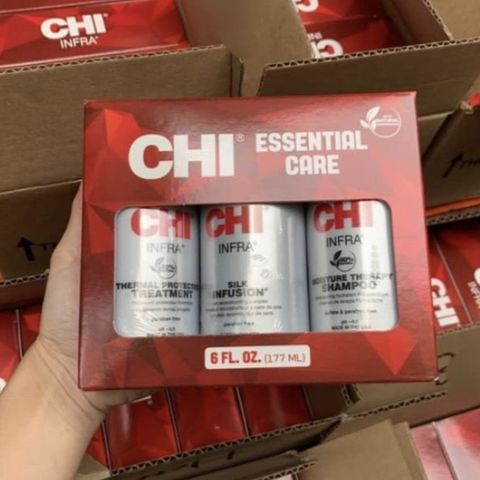 Bộ Chăm Sóc Tóc Hư Tổn CHI Thermal Care Kit 177ml x3 - Phục Hồi và Dưỡng Mượt Tóc Cháy, Giúp Tóc Khỏe Mạnh, Bóng Đẹp