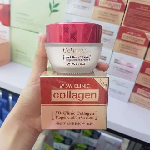 Kem Dưỡng Trắng Da 3W Clinic Red 50ml - Cấp Ẩm, Làm Sáng Da, Phù Hợp Với Tất Cả Các Loại Da, Sản Phẩm Từ Hàn Quốc