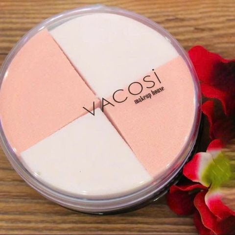 Bông Phấn Ướt Vacosi BP13 - Tán Kem Nền Mịn, Sản Phẩm Mỹ Phẩm Hàn Quốc Dùng Được Với Sản Phẩm Ướt