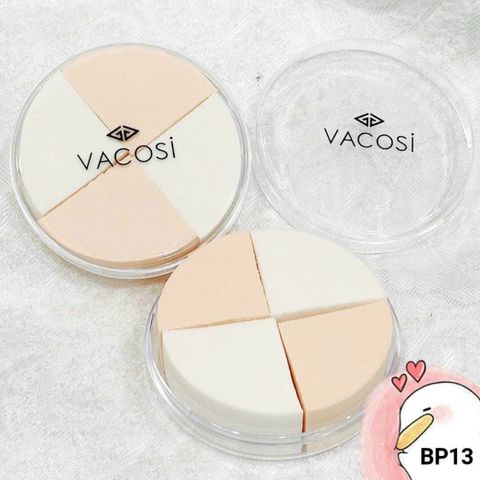 Bông Phấn Ướt Vacosi BP13 - Tán Kem Nền Mịn, Sản Phẩm Mỹ Phẩm Hàn Quốc Dùng Được Với Sản Phẩm Ướt