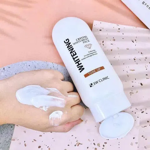 Kem Kích Trắng 3W Clinic Crystal White Milky Pack 200g - Dưỡng Da Trắng Sáng, Mịn Màng, Chăm Sóc Da Từ Thiên Nhiên