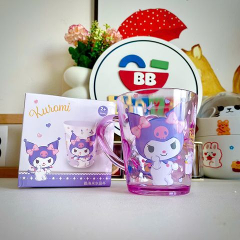 Bộ Set Bát Ăn Dặm 3 Ngăn Kuromi Cho Bé - Khay Nhựa Melamine Dễ Thương Hình Nhân Vật Hoạt Hình Thú Vị