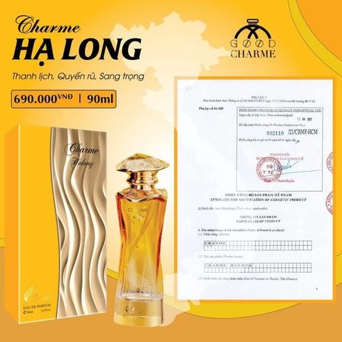 Nước Hoa Nữ Charme Ha Long 90ml - Hương Hoa Cỏ Quyến Rũ, Sang Trọng, Để Tỏa Sáng Điểm Nhấn Của Phái Đẹp