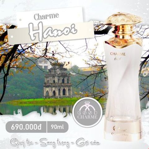 Nước Hoa Nữ Charme Hà Nội 90ml - Hương Thơm Thanh Lịch và Quyến Rũ, Dành Cho Phụ Nữ Từ 22 Đến 50 Tuổi
