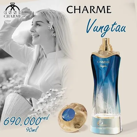 Nước Hoa Nữ Charme Vung Tau 90ml - Hương Hoa Cỏ Tươi Mát, Quyến Rũ và Thanh Lịch, Thích Hợp Cho Phái Đẹp 22-55 Tuổi