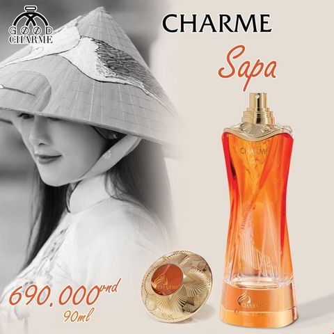Nước Hoa Nữ Charme Sa Pa 90ml - Hương Floral Nữ Tính Từ Hoa Mận & Hoa Mẫu Đơn, Nước Hoa Cao Cấp Cho Phái Đẹp