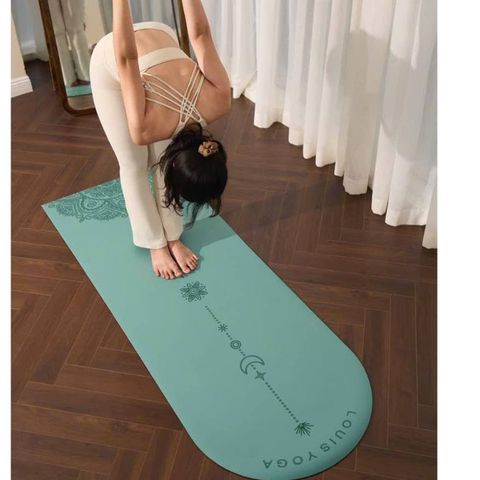 Thảm Yoga Cao Su Cao Cấp BASIC ZEN - Chống Trơn Trượt, Thấm Mồ Hôi, Độ Dày 5mm, Kích Thước 183x68cm - Sản Phẩm Hãng LOUISYOGA