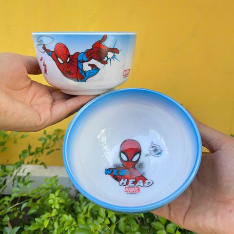 Bộ Bát Ăn Dặm Siêu Nhân Người Nhện Spider Man Nhựa Melamine Cao Cấp - Quà Tặng Bé Trai Hấp Dẫn 2025