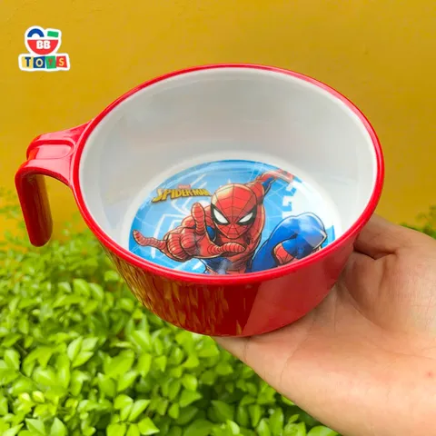 Bát Ăn Dặm Cho Bé Người Nhện Spider Man - Melamine An Toàn, Thân Thiện và Dễ Vệ Sinh - Phụ Kiện Ăn Uống Cho Trẻ Nhỏ