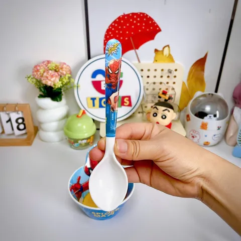 Bát Ăn Dặm Cho Bé Người Nhện Spider Man - Melamine An Toàn, Thân Thiện và Dễ Vệ Sinh - Phụ Kiện Ăn Uống Cho Trẻ Nhỏ