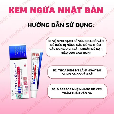 Kem Bôi Chăm Sóc Da Nhật Bản - Giảm Ngứa, Dưỡng Ẩm, Hỗ Trợ Cải Thiện Lác Đồng Tiền, Nấm Da Đầu, Á Sừng