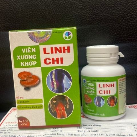 Viên Bổ Xương Khớp Linh Chi 100 Viên - Hỗ Trợ Giảm Đau Nhức, Cải Thiện Khí Huyết và Sức Khỏe Xương Khớp Từ Thiên Nhiên