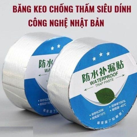 Cuộn Keo Chống Thấm Butyl 5m - Vá Lỗ Thủng Hiệu Quả Cho Tất Cả Chất Liệu, Chắc Chắn và Đáng Tin Cậy