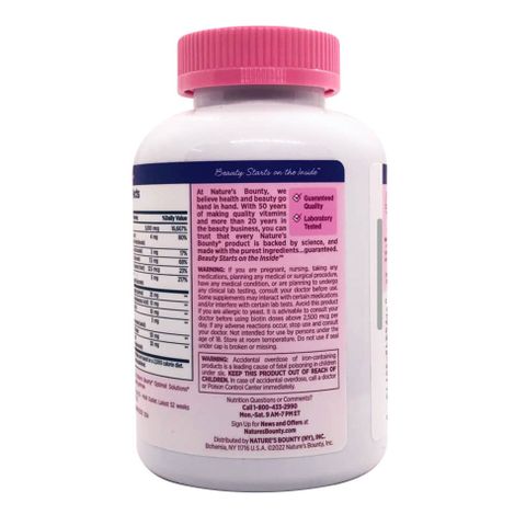 Viên Uống Đẹp Da Hair Skin Nail 250 Viên - Vitamin Làm Đẹp Da, Tóc và Móng Chắc Khỏe từ Nature Bounty