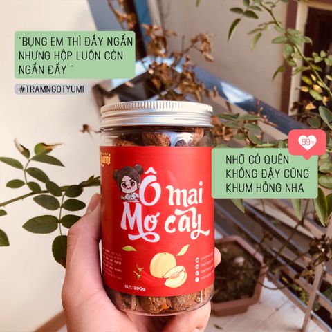 Ô Mai Mơ Cay Yumi - Snack Xí Muội Ngọt Ngào Vị Chua Cay Độc Đáo - Thực Phẩm Handmade Việt Nam 150g