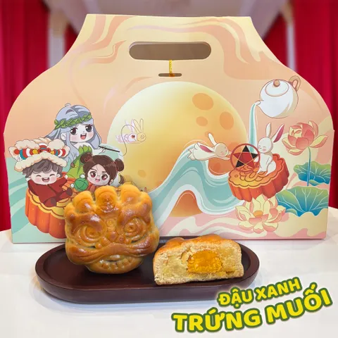 Hộp bánh trung thu 3 bánh Nguyệt Dạ Tinh Hoa từ Yumi làm Quà tặng Doanh nghiệp, Gia đình, Người thân, Người Yêu