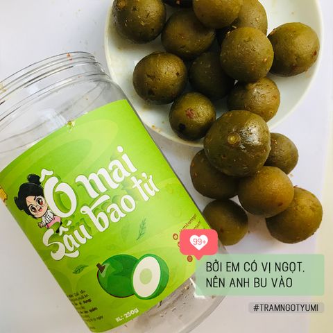 Ô Mai Hà Nội Chua Cay Mặn Ngọt Yumi - Hộp 500g Đồ Ăn Vặt Thơm Ngon, Xuất Xứ Việt Nam, Giảm Ho, Dưỡng Họng