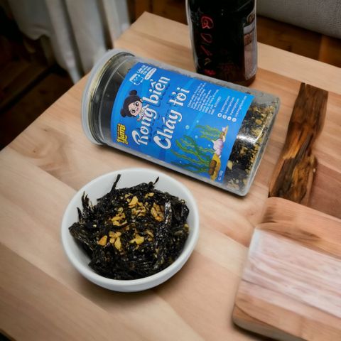 Rong Biển Cháy Tỏi Yumi 150g - Snack Giòn Thơm Ngon, Thích Hợp Ăn Vặt và Ăn Cơm, Đặc Sản Việt Nam