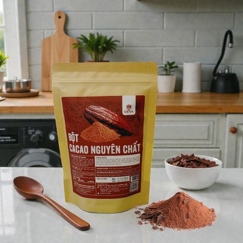 Bột Cacao Nguyên Chất 100% Deva Food 250g - Thực Phẩm Ăn Kiêng, Dành Cho Chay, Keto, Hương Vị Socola Tự Nhiên, Hỗ Trợ Giảm Cân