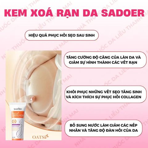 Kem Rạn Da 40g - Giúp Làm Mờ Vết Rạn Sau Sinh & Do Thay Đổi Cân Nặng, Cải Thiện Sẹo Lâu Năm, Dưỡng Ẩm Da Mềm Mại