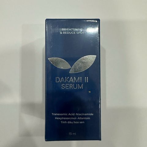 Serum Dakami II Dưỡng Trắng Da, Làm Mờ Vết Nám, Cung Cấp Độ Ẩm - 15ml Sản Phẩm Chăm Sóc Da Từ Công Ty TNHH Dakami Cosmetic