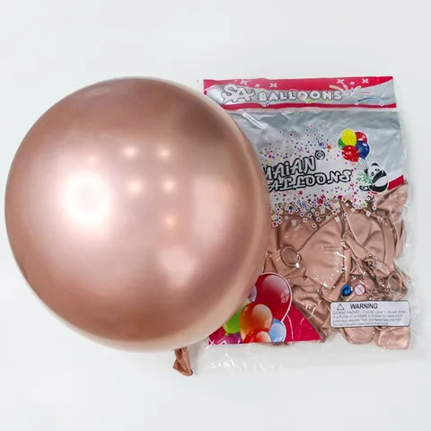 Set 50 Bóng Bay Siêu Nhũ Chrome - Trang Trí Sinh Nhật, Cưới Hỏi và Sự Kiện - Bóng Đẹp, Bền, An Toàn Cho Trẻ Em
