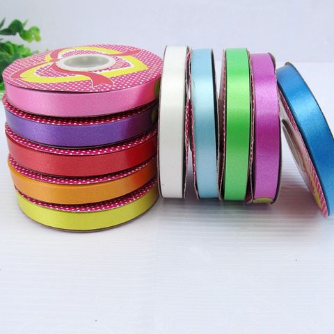Dây Ruy Băng Nhựa 1cm - Trang Trí Phòng Cưới, Sự Kiện, Bó Hoa, Gói Quà - Dài 22 Mét, Đủ Màu Sắc