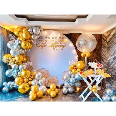 Cổng Bóng Bay Trang Trí Sinh Nhật & Đám Cưới - Set 2m-5m Tùy Chỉnh, Điểm Nhấn Sự Kiện Sang Trọng, Tiệc Tùng Chuyên Nghiệp