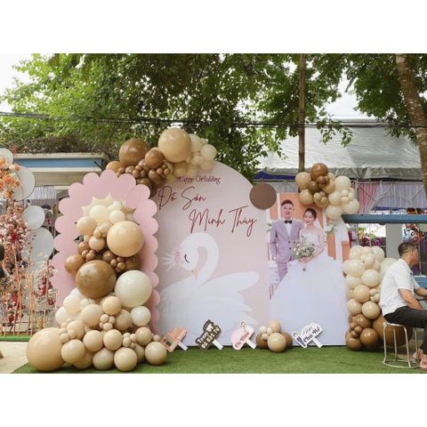 Cổng Bóng Bay Trang Trí Sinh Nhật & Đám Cưới - Set 2m-5m Tùy Chỉnh, Điểm Nhấn Sự Kiện Sang Trọng, Tiệc Tùng Chuyên Nghiệp