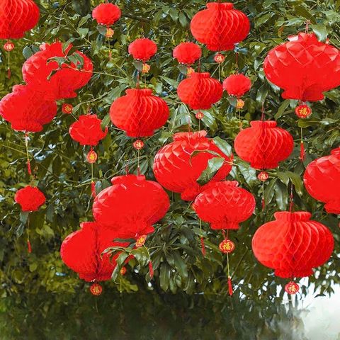 Đèn Lồng Đỏ Chữ Phúc - Trang Trí Tết, Tết Trung Thu, Kích Thước Đường Kính 11cm Đến 35cm - Phong Cách Cổ Điển & Hiện Đại