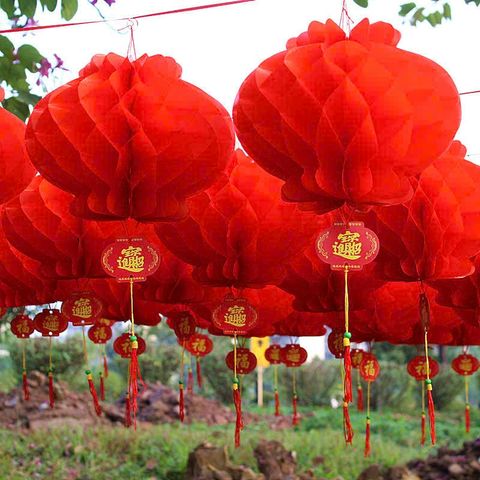 Đèn Lồng Đỏ Chữ Phúc - Trang Trí Tết, Tết Trung Thu, Kích Thước Đường Kính 11cm Đến 35cm - Phong Cách Cổ Điển & Hiện Đại