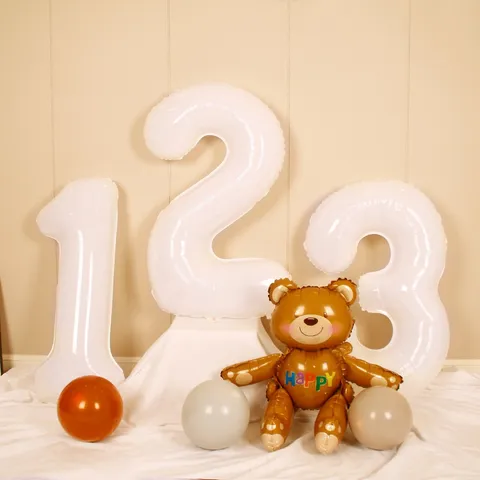 Bóng Bay Số 32 Inch Trang Trí Sinh Nhật, Kỷ Yếu, Tiệc Tùng - Bóng Cao 80 CM Dễ Dàng Dùng Kèm Băng Keo Trang Trí