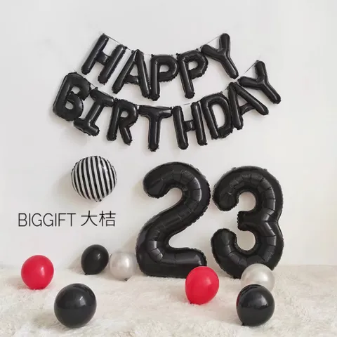 Bóng Bay Số 32 Inch Trang Trí Sinh Nhật, Kỷ Yếu, Tiệc Tùng - Bóng Cao 80 CM Dễ Dàng Dùng Kèm Băng Keo Trang Trí