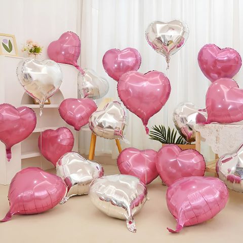 Bóng Bay Trái Tim 18 Inch - Trang Trí Sinh Nhật, Phòng Cưới, Tiệc Tùng - Bóng Nhôm Cao Cấp, Hình Trái Tim Rực Rỡ