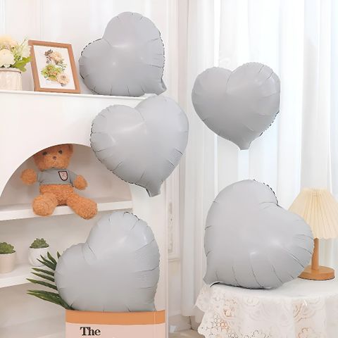 Bóng Bay Trái Tim 18 Inch - Trang Trí Sinh Nhật, Phòng Cưới, Tiệc Tùng - Bóng Nhôm Cao Cấp, Hình Trái Tim Rực Rỡ