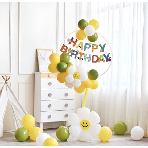 Set Bóng Trụ Tròn Trang Trí Sinh Nhật Bé Trai Bé Gái - Kích Thước 1m63, Chất Liệu PVC, Phù Hợp Mọi Sự Kiện, Dễ Dàng Sử Dụng